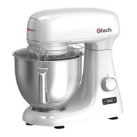 Gtech Professional EF708 1000 W Hamur Yoğurmalı Çırpıcılı Beyaz Standlı Mikser
