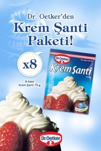 Dr. Oetker Toz Krem Şanti 8'li