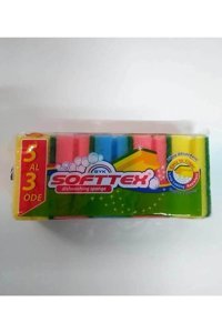 Syk Softtex Oluklu Bulaşık Süngeri 5'li
