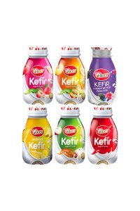 Eker Çilekli-Ananaslı-Orman Meyveli-Sade-Şeftali Kayısılı-Elmalı Tarçınlı Kefir 6x200 ml