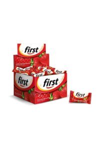 First Çilekli Aromalı Sakız 200'lü 1 Adet