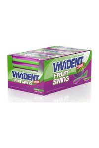 Vivident Fruit Swing Karpuzlu Asai Üzümlü Aromalı Sakız 14'lü 18 Adet