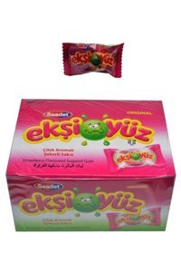 Saadet Ekşiyüz Çilekli Aromalı Sakız 100'lü 1 Adet