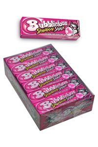 Bubblicious Çilekli Aromalı Sakız 5'li 18 Adet