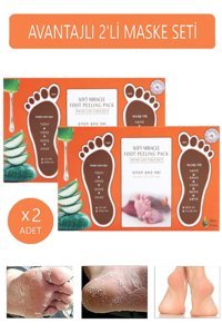 Mjkorean Ölü Deri-Çatlak Çorap Tipi Ayak Peeling Maskesi 2 Adet