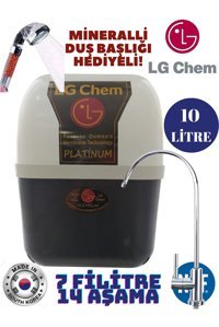 LG Chem Platinum 12 Aşamalı 10 lt Kapalı Kasa Pompasız Tezgah Altı Su Arıtma Cihazı