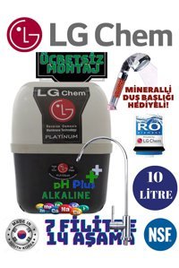 LG Chem Platinum 14 Aşamalı 10 lt Kapalı Kasa Pompasız Tezgah Altı Su Arıtma Cihazı
