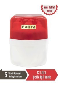 Evora 5 Aşamalı 12 lt Kapalı Kasa Pompalı Tezgah Altı Su Arıtma Cihazı