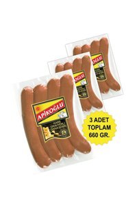 Apikoğlu Dana Uzun Sosis 3x220 gr