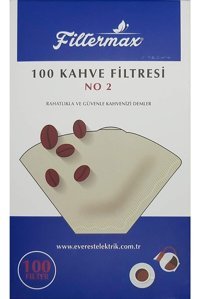 Filtermax 2 Numara Filtre Kahve Kağıdı 100'lü
