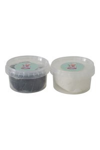Lizya Beyaz-Siyah Şeker Hamuru 200 gr-200 gr