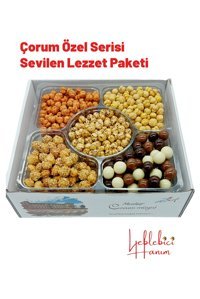 Leblebici Hanım çorum Kavrulmuş Tuzsuz Çıtır - Susamlı - Acılı - Çikolatalı Beyaz Leblebi