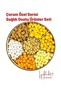 Leblebici Hanım çorum Kavrulmuş Tuzsuz Çıtır - Susamlı - Acılı - Çikolatalı Beyaz Leblebi 500 gr