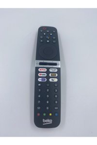 Beko Netflix-Youtube-Prime Video-Exxen-BeinConnect-TV+ Tuşlu Beko Uyumlu Mikrofonlu Uzaktan Kumanda