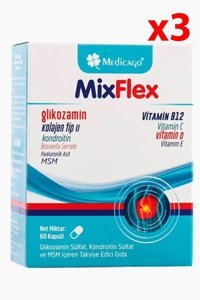 Medicago Mixflex Kolajenli Glukozamin Kapsül 3x60 Adet