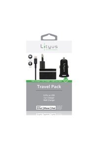 Lityus AKLTCS0101 iPhone Lightning Kablolu Muadil Şarj Aleti Siyah