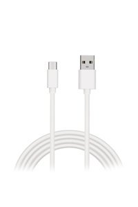 Hiqonic Samsung-Huawei-Oppo-Xiaomi-Poco Type C Kablolu Hızlı Şarj Muadil Şarj Aleti Beyaz
