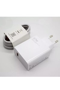 Xiaomi Redmi Note 11 Pro Type C Kablolu 67 W Hızlı Şarj Orjinal Şarj Aleti Beyaz