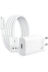 Deji Galaxy S 3-4-5-J1 Ace-J2 Core-J3 Pro-J4-J5-J6-J7-J8 Duo-Plus-Max Type C Kablolu Hızlı Şarj Muadil Şarj Aleti Beyaz