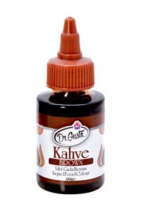 Dr. Gusto Kahverengi Su Bazlı Sıvı Gıda Boyası 60 gr