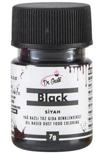 Dr. Gusto Siyah Yağ Bazlı Toz Gıda Boyası 7 gr