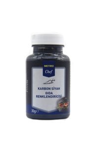 Metro Chef Karbon Siyahı Toz Gıda Boyası 30 gr