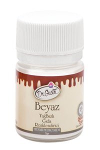 Dr. Gusto Beyaz Yağ Bazlı Toz Gıda Boyası 7 gr