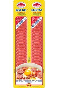 Egetat Acısız Dana Sucuğu Dilim 2x200 gr