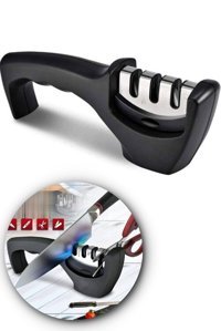 Newstore Home 3 Açılı Elmas Bıçak Bileyici Siyah