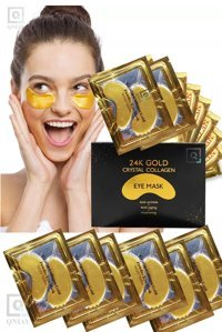 Qniay 24K Gold Kolajenli Göz Altı Jel Maske 2 Adet