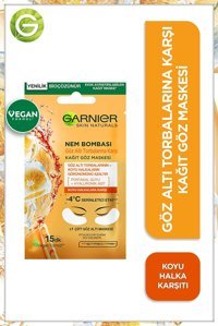 Garnier Nem Bombası Göz Altı Kağıt Maske 2 Adet
