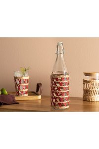 English Home Stripe Wicker Cam 980 ml Mantar Kapaklı Sürahi