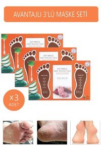 Mjkorean Ölü Deri-Çatlak Çorap Tipi Ayak Peeling Maskesi 3 Adet