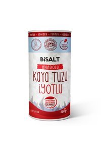 Bisalt İyotlu Toz Kaya Tuzu Kutu 300 gr