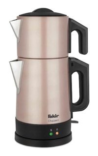 Fakir Chaizen Otomatik Çelik Demlikli 1600 W Işıklı Çelik Gövdeli Rose Retro Çay Makinesi