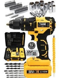 Assur Plus 12 V Darbeli Şarjlı Akülü Matkap Sarı