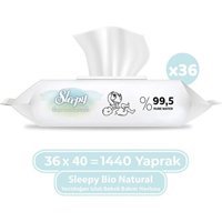 Sleepy Bio Natural 40 Yaprak 36'lı Paket Islak Mendil