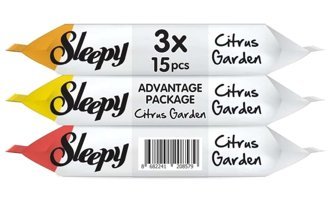 Sleepy Citrus Garden 15 Yaprak 3'lü Paket Islak Mendil