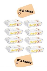 Sleepy Sensitive 90 Yaprak 8'li Paket Islak Mendil