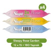Sleepy Rose Garden 15 Yaprak 12'li Paket Islak Mendil
