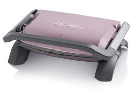 Arzum AR2035 6 Dilim Granit Çıkartılabilir Plaka Çift Taraflı 1800 W Izgaralı Pembe Tost Makinesi