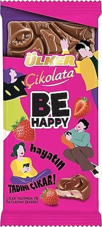 Ülker Be Happy Çilekli Çikolata 88 gr
