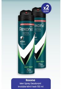 Rexona Men Invisible Mint Fres Sprey Erkek Deodorant 2x150 ml