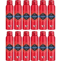 Old Spice Captain Sprey Erkek Deodorant 12x150 ml
