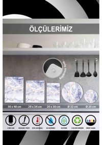 Saban Cam Sarı İkili Kesme Tahtası