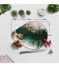 Decorita Cam Zümrüt Yeşil Kesme Tahtası