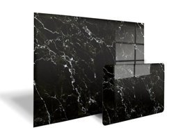 Decorita Cam Siyah İkili Kesme Tahtası
