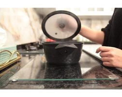 Safir Glas Cam Şeffaf Kesme Tahtası