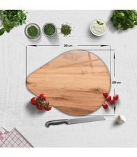 Decorita Cam Kahverengi Kesme Tahtası