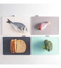 Porsima Plastik Standlı Beyaz 5'li Kesme Tahtası